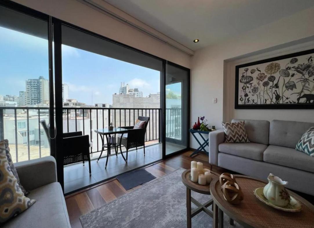 Exclusivo Y Moderno Depa En Miraflores Vista Al Mar Y A La Ciudad Amoblado Apartments Distretto di Distretto di Lima Esterno foto