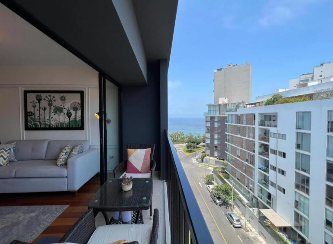 Exclusivo Y Moderno Depa En Miraflores Vista Al Mar Y A La Ciudad Amoblado Apartments Distretto di Distretto di Lima Esterno foto